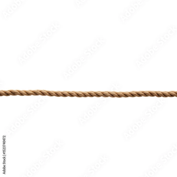 Obraz Rope PNG - textured thick natural rope on transparent background, perfect for crafting designs..