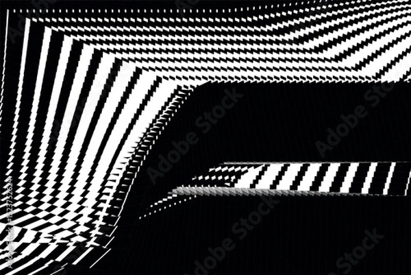 Fototapeta Основные RGB op art modern background, creative dynamic pattern, vector texture