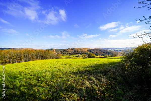 Obraz View of the landscape near Gerolstein. Nature near the Vulkaneifel National Park.
