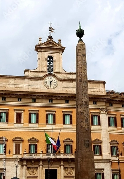Fototapeta The Obelisk of Marcus Aurelius in Rome, Italy