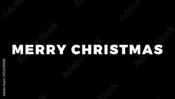 Fototapeta Merry Christmas Text Animation with Bokeh Background, Sparkles & Holiday Lights - Festive Christmas Wishes, Bokeh Effect, Holiday Greetings, Christmas Celebration, Xmas Video Animation 4K.
