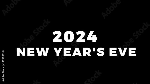 Fototapeta Happy New Year 2025 Countdown Animation with Fireworks, Sparkles & Festive Celebrations - New Year Eve Countdown, 2025 Countdown Timer, Holiday Party, Countdown to New Year's Day 2025 4K.