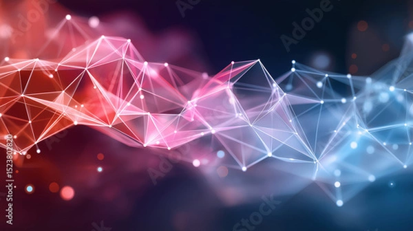 Fototapeta  global connection dots, web wallpaper