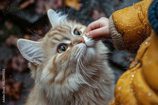 Obraz Gentle touch. AI.