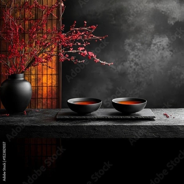 Fototapeta Japanese Still Life with Tea