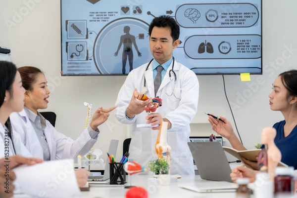 Obraz Medical Presentation with Anatomical Model