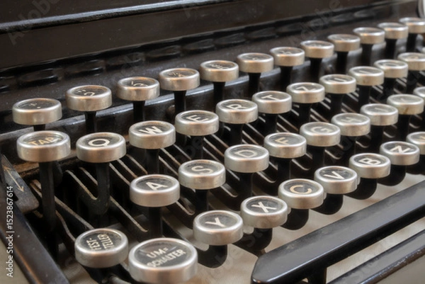 Obraz Clavier de machine à écrire ancienne