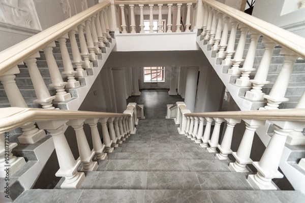 Obraz stone staircase in a classical architectural style building