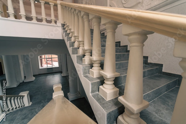 Obraz stone staircase in a classical architectural style building
