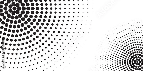Fototapeta Abstract grunge halftone gradient background. Faded grit noise texture. White and black sand wallpaper modern