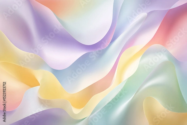 Obraz Abstract Pastel Wave Background with Sparkling Light Effects