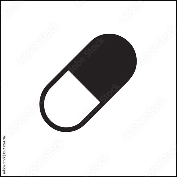 Fototapeta Pill Icon Vector Icon