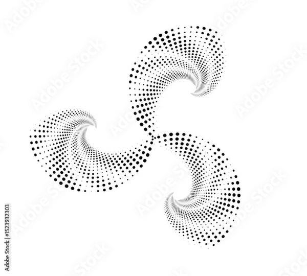 Fototapeta golden ration fibonacci pattern for logo icon background web graphic tattoo. vector illustration.