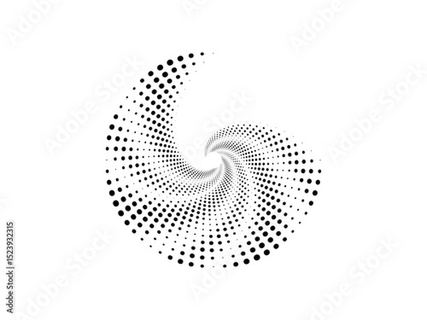 Fototapeta golden ration fibonacci pattern for logo icon background web graphic tattoo. vector illustration.