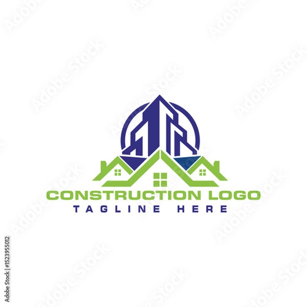 Obraz Construction Business Logo Design Vector Template