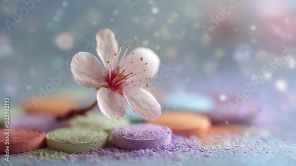 Obraz Gentle Bloom Over Sweets in Soft Pastel Hues