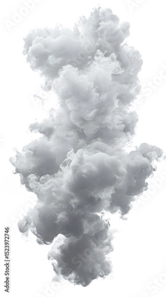 Obraz Highly Detailed 3D Render of Dynamic Steam Explosion Effect