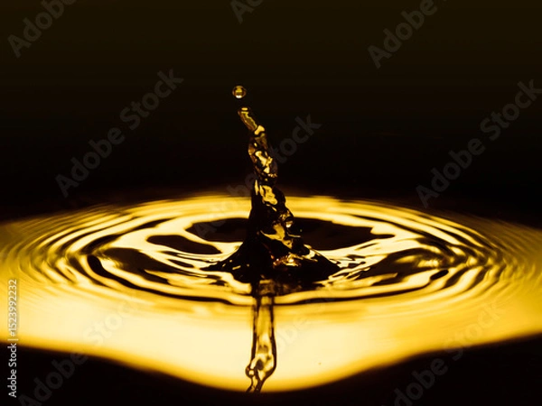 Obraz liquid gold splash