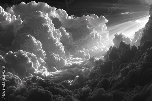 Obraz Grey cloud light gradient bright light texture background