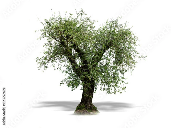 Obraz Olive tree, isolated on transparent background