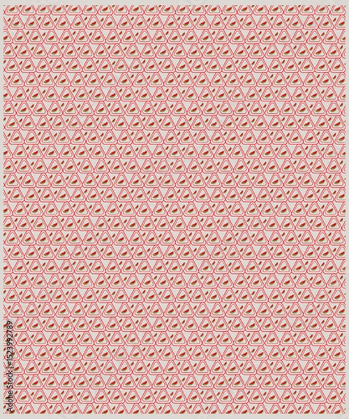 Fototapeta Cute watermalon seamless pattern for textile, wrapping, wallpapers, etc. Sweet red ripe watermalons, black background. Vector illustration.