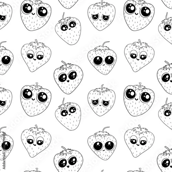 Fototapeta strawberry pattern