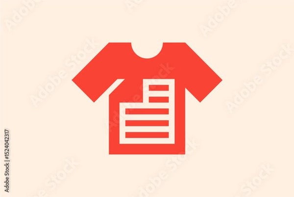 Obraz T-shirt Document Logo Design