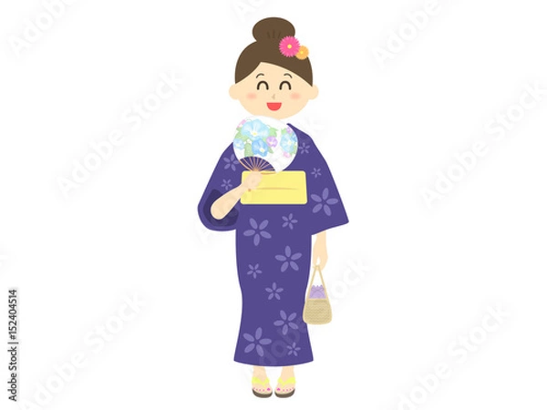 Fototapeta 浴衣の女性