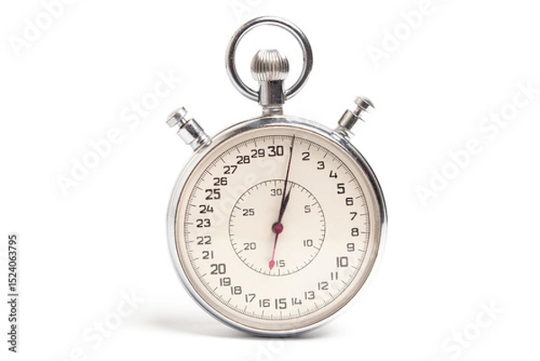 Obraz Old stopwatch isolated on white background.