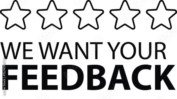 Fototapeta We want your feedback. Rating to service experience on online application for Customer review satisfaction feedback survey concept. Rating feedback.