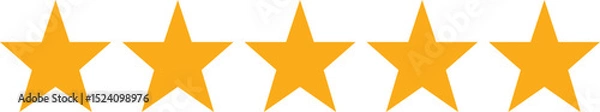 Fototapeta 5 star review.  We want your feedback. Rating to service experience on online application for Customer review satisfaction feedback survey concept. Rating feedback.
