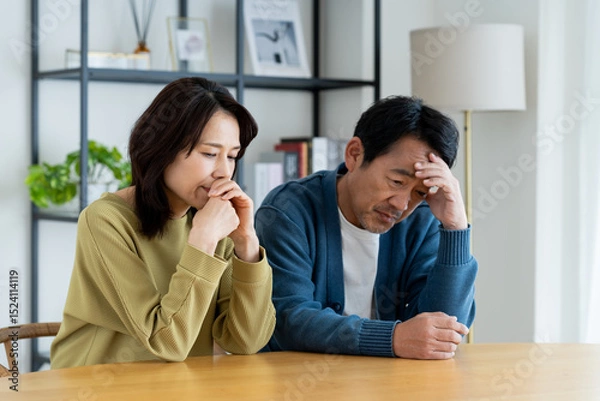 Obraz 悩むミドルの夫婦