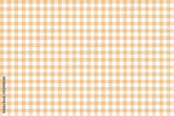 Fototapeta Burlywood and white color plaid pattern background. plaid pattern background. Seamless pattern.