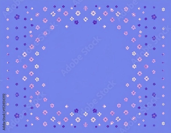 Obraz 花の輪っか背景