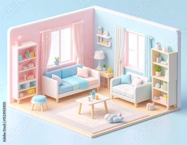 Fototapeta おしゃれな部屋の壁紙素材