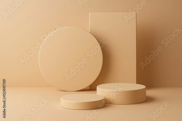 Obraz ground round podium for product presentation