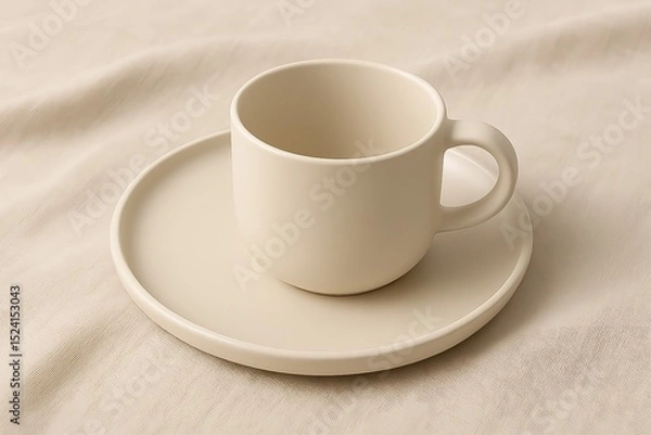Obraz white ceramic cup, coffee cup, tea cup