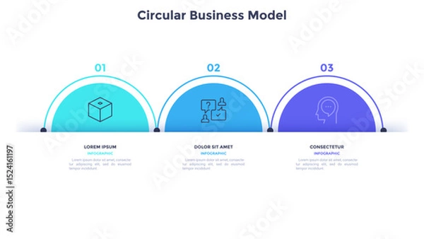 Fototapeta Modern Infographic Vector Banner. Business Presentation Slide