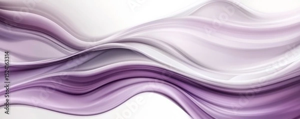 Fototapeta Purple and White Abstract Wave Background, Abstract Art, Fluid Design Abstract background, fluid art
