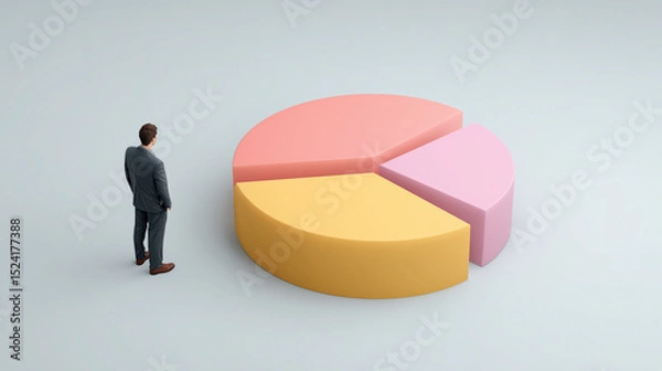 Fototapeta Comprehensive Analysis of Pie Chart Data and Its Business Implications
