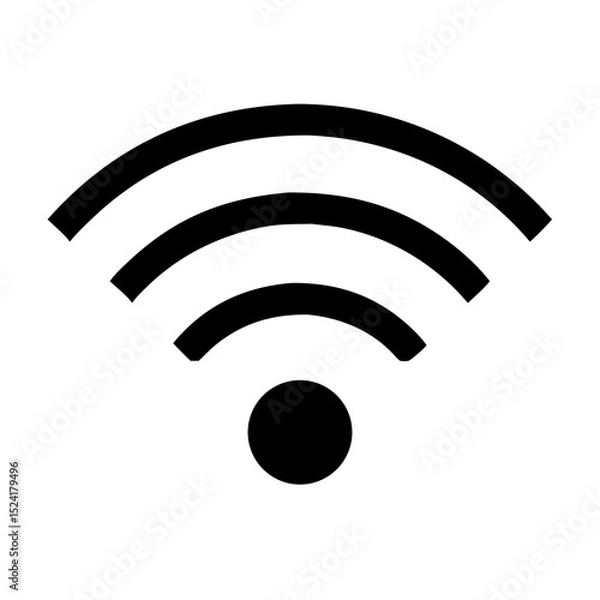 Fototapeta Wi-Fi Signal Icon – Wireless Network Symbol Vector