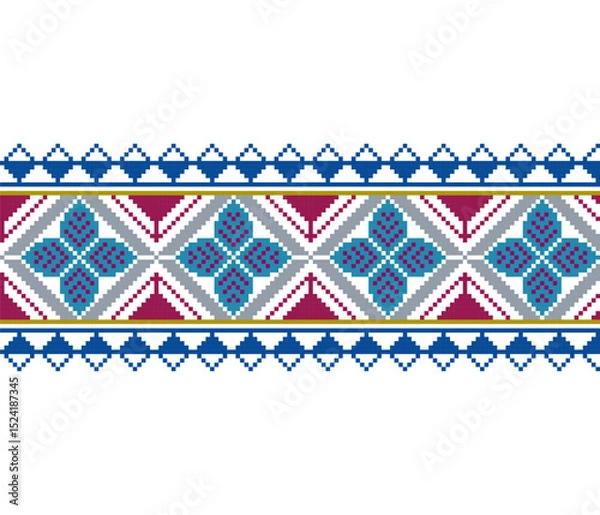 Obraz geometric ethnic pattern vector design