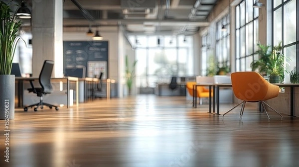 Obraz Spacious modern office interior with natural light.