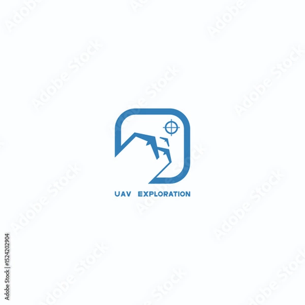 Fototapeta 
  Flying camera, transportation gadget, robot dron Isolated vector icon. Flat illustration
