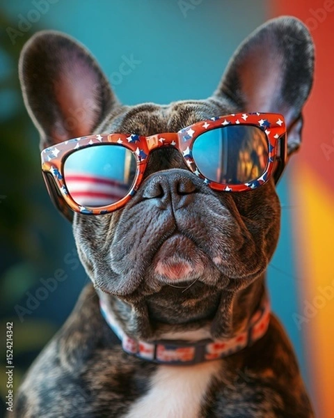 Obraz 4th of July concept with dog
