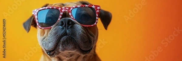 Obraz 4th of July concept with dog