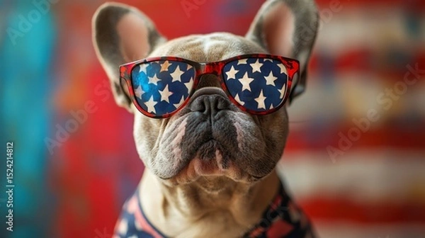 Obraz 4th of July concept with dog