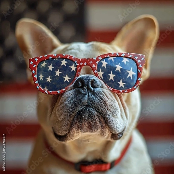 Obraz 4th of July concept with dog