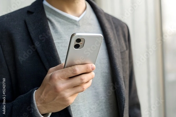 Fototapeta businessman using mobile phone