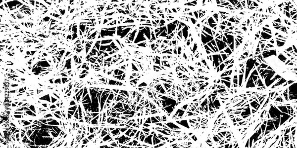 Fototapeta Cracked concrete wall covered texture .dust distress grainy grungy effect background backdrop .vintage sketch crack wall paper texture .scratched grunge urban background texture vector illustration .